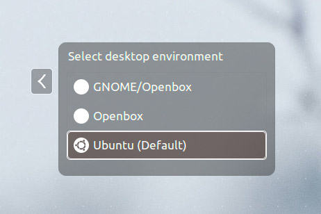Выбор сессий Ubuntu