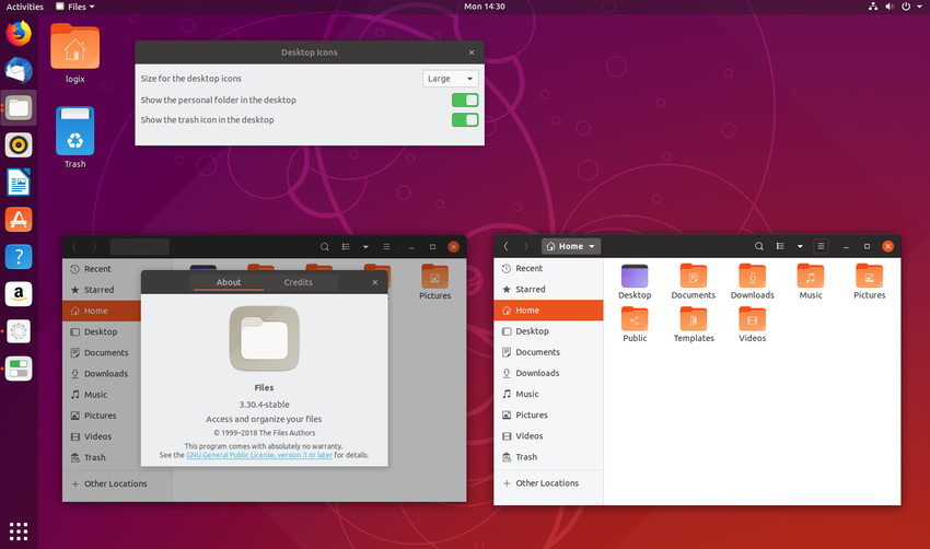 Nautilus 3.30 появился в Ubuntu 19.04 Disco Dingo
